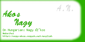 akos nagy business card